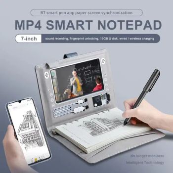 Customized Fingerprint Lock Diary with Power Bank Large LCD Video Recorder MP4 Player Diary with Smart Pen and Flash Driver - Tianjin Caile Printing Co., Ltd - China