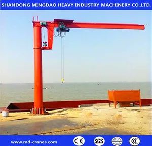 Workshop Floor/Column Mounted Slewing Jib Crane Co China Trademark MD Model NO. BZ Origin China 8/2,4/1 1~5t Material Steel - Shandong Mingdao Heavy Industry Machinery Co., Ltd. - China