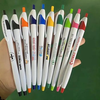 Custom Promotional Very Cheap Orange Logo Ball Pen with Logo Click Plastic Gift Ballpoint Pens with Logo - Changsha Sofly Industry Co.,Ltd - China