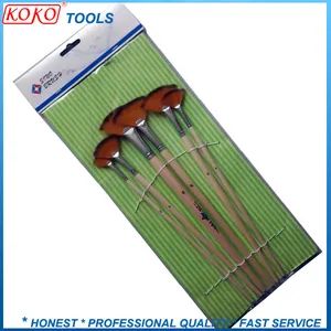 Wide Head Soft Hair Make-up Paint Brush Set Origin China Hardness Soft Trademark koko Type Oil Brush Model NO. wwee1 Hair Color - SHENGZHOU KOKO BRUSH STEEL FILES TOOLS FACTORY - China