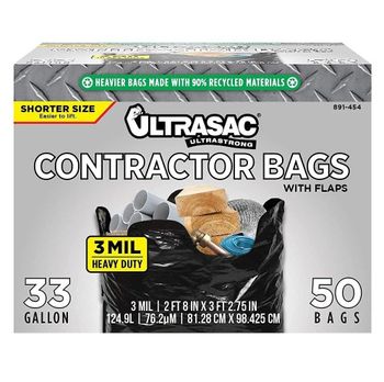 Ultrasac Heavy Duty 33 Gallon Garbage Bags Leak-Resistant Disposable Trash Bags Cheap Price - N.G westen holding B.V - Netherlands