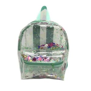 Custom Transparent PVC Floating Sequins Kids Backpack Fashion Cute Clear TPU Roving Paillette Girls School Bag - Guangzhou Modicci Fashion Co., Limited - China