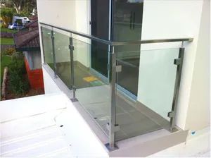 Outdoor Villa Garden Veranda Terrace Railing Pool Balcony Glass Fence - QINGDAO ROCKY GROUP CO., LTD - China