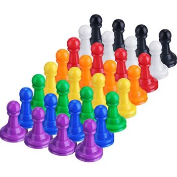 Plastic Color Board Game Flight Chess Ludo Accessories Game Pawns - Ningbo XiaoChuang Crafts Co., Ltd. - China