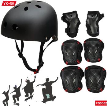Adjustable Wrist Elbow Knee Pads Set Black Nylon Adults MOQ100 1PCS OPP Bag - YONGKANG SG INDUSTRY & TRADE CO., LTD. - China