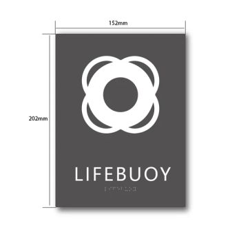 Cruise Signage Lifebuoy Signs Braille Plaques for Life Ring Identification - Kunshan Yijiao Decorative Engineering Co., Ltd. - China
