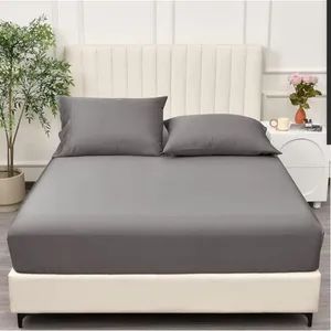 Bamboo Fiber Fitted Sheet Smooth Mattress Protector Amazon Hot Sales Bedding Single Product Bed Sheets with Elastic Custom Pillowcases Home Textile - Chengdu Molee Textile Co., Ltd. - China