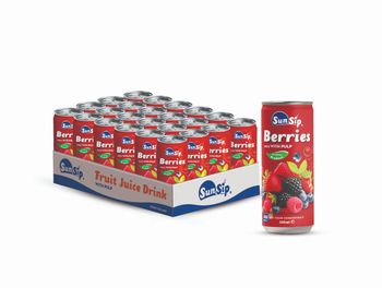 Supsip mixed Berries Juice with PULP 330ml Volume 330ml Origin Vietnam Texture With Pulp Packaging aluminum Flavor Mixed Berries - Halos beverages and food company - Vietnam