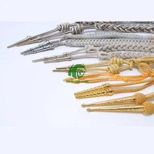 Kango Manufacturer Wholesale Uniform Shoulder Cords Aiguillettes Lanyards Security Uniform Accessories Whistle Braided Cord - Nanjing Kango Outdoor Products Co., Ltd. - China
