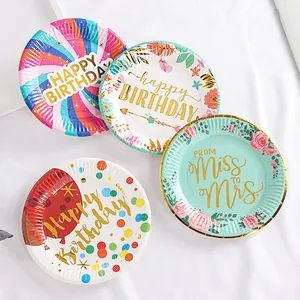 Disposable Tableware Party Paper Plate Disposable Plate Tableware Dinnerware Sets Party Supplies Custom - Hangzhou Meshine Import And Export Co., Ltd - China