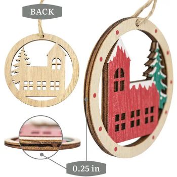 Hanging Decor Ornament Sublimation Cutout Wooden Christmas Decorations - Ningbo General Union Co., Ltd. - China