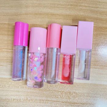 New Design Pink Color Heart Lid Colorful Dreamy Moisturizing Lip Gloss Make up - Hangzhou JUKO Beauty Cosmetics Co., Ltd - China