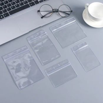 Hot Sale High Transparency ID Card Holder Slide Cover Waterproof Name Tags Badge Business Card Holder - Dongguan Yibecs Mechinery & Equipment Co., Ltd. - China