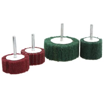 Non-Woven Flap Sanding Wheel Brush Fiber Abrasive Polishing Grinding Shank for Metal Cleaning Head Nylon - Hubei Zhongtai Abrasive Tools Co., Ltd. - China