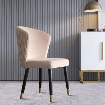 Luxury Restaurant Furniture Modern Fabric Velvet Dining Chairs with Metal Legs Velvet Fabric Dining Chairs - Foshan Hanse Industrial Co., Ltd. - China