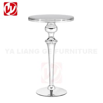 Hotel Party Weddings High Bar Table Stainless Steel High Legs Design Banquet Dining Table - Foshan Yaliangge Furniture Co., Ltd. - China