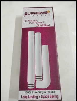 White Supreme PVC Long Bend, For Commercial Color White Brand Supreme Durability High Service Life Long Inner Diameter 0.5 - Rajendra Tube Corporation - India