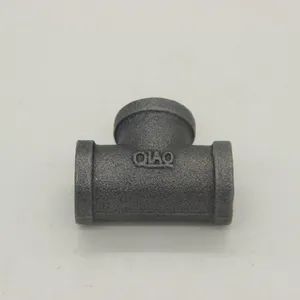Malleable Iron Pipe Fittings 90degree Female Tee 1/8'' 6'' Tee Castign Pipe Fitting Black Tee - Hebei Jinmai Casting Co., Ltd. - China