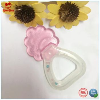 Colorful Baby Water Teether Rattle for Soothing Relief Size Middle Type Teether Material EVA Origin China Model NO. - Kingsun Baby Products Co., Ltd. - China