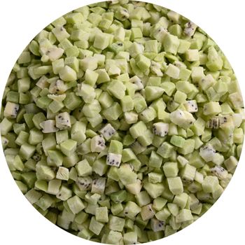 quick frozen fresh diced kiwifruit wholesale frozen kiwi dices IQF kiwifruit BRC-A grade - Linyi Wanda Foods Co., Ltd. - China