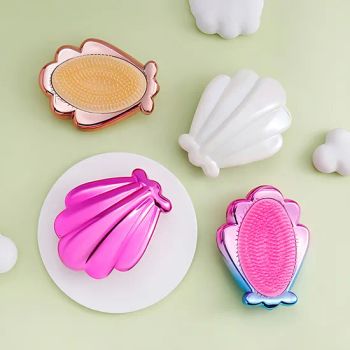 Professional Hair Brushes Glitter Powder Color Plastic 1Y Origin China Trademark Customized Tooth Material Plastic Item Beauty Hair Brush - ESHA CO., LIMITED. - China