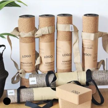Factory Price Private Label Eco Friendly Custom Print Logo Gym Mat Natural Rubber Premium Organic Anti Slip Yoga Mats Fitness - Guizhou Fuding Rubber & Plastic Co., Ltd. - China