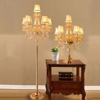 European Floor Lamps Living Room Bedroom Study Wedding Luxury Crystal Floor Lamp (WH-MFL-83) - Shenzhen Well House Lighting Co.,Ltd - China