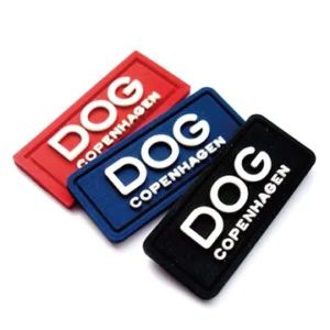 PVC Soft Rubber Labels Supplier Custom Embossed Logo 3D Sew on Rubber Patches Silicone Badge for Garment - YC Badges (Zhongshan) Limited - China