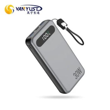 Pd 30W 20000mAh Portable Mobile Charger Afc Battery Pack Supply Dual Ports Super Fast Charging Power Bank with USB C to C Cable with CCC 3c Certification - Shenzhen Vanyust Technology Limited - China