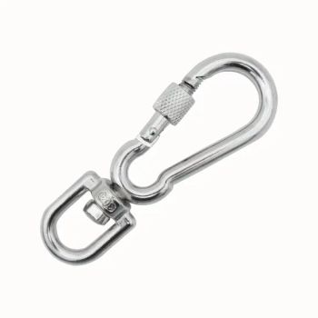 Stainless Steel 316 Dog Chain Pet Leashes Quick Hook /Swivel Eye Spring Snap Hook with Ring - Binzhou Nuk Metals Co., Ltd. - China