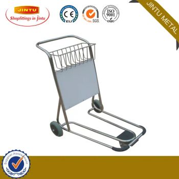 Airport Aluminum Hand Brake Luggage Trolley Cart Aircraft Trolleys - Suzhou Jintu Metal Working Co., Limited - China