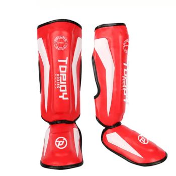 Durable Leather Martial Arts Thai Kick Coaching Training Punching Boxing Shin Guards - Maanshan Top Joy Technology Co., Ltd. - China