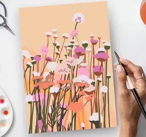 Wild Flowers Painting by Number Kit Oil Painting by Numbers - Ningbo Hardwork Art & Craft Co., Ltd. - China