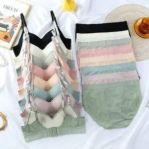 Cheap Seamless Active Brief Underwear Women's Push up Sports Bra and Underwear Set for Women Wire Free Bra Brief Sets - JIANGXI EDMOND FASHION CO., LTD. - China