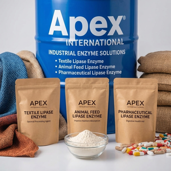 Lipase Enzyme, Industrial Lipase Enzyme, Lipase Enzyme Supplier, Lipase Enzyme Manufacturer, Lipase Enzyme Supplier from India, Lipase Enzyme for Textile Industry, Textile Processing Enzyme, Textile Enzyme, Lipase for Textile Processing, Industrial Enzyme Solutions, Bio Processing Enzyme, Enzyme for Industrial Applications, High Performance Lipase Enzyme from APEX INTERNATIONAL Lipase Enzyme, Industrial Lipase Enzyme, Lipase Enzyme Supplier, Lipase Enzyme Manufacturer, Lipase Enzyme Supplier from India, Lipase Enzyme for Textile Industry, Textile Processing Enzyme, Textile Enzyme, Lipase for Textile Processing, Industrial Enzyme Solutions, Bio Processing Enzyme, Enzyme for Industrial Applications, High Performance Lipase Enzyme - APEX INTERNATIONAL - India