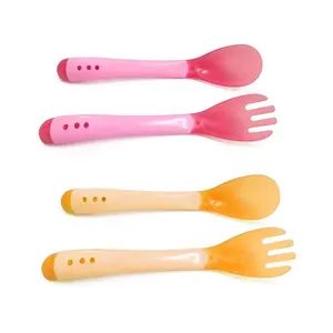 Soft Silicone Baby Feeder Spoon Set Size Small MOQ 3000PCS Trademark OEM Type Spoon Set Model NO. RR24 Service OEM&ODM Material Silicone - Guangdong RoRo Baby Products Co., Ltd. - China