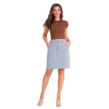 Europe Size Womens Summer Modest Knitted Table Pencil High Waist Striped Drawstring Elegant MIDI Skirts for 2022 Women - Foshan Shunde Tianxiu Garment Co., Ltd. - China