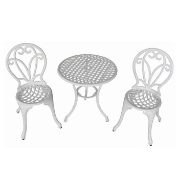 Cast Aluminum Patio Furniture Outdoor Garden Furniture Spray Bistro Set - Huzhou Abestcasting Metal Products Co., Ltd. - China
