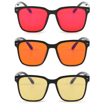 Square Women Men Computer Eye Glasses Custom Logo Classic Plastic Frame Yellow Orange Red Anti Blue Light Glasses - Anhui Xianwei E-Commerce Co., Ltd - China