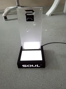 Hot Selling Earphone Display Rack L Stand LED Acrylic Headhone Display - Shenzhen Leshi Display Products Limited - China