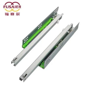 Free Hand with Light Push to Open Drawer Sliders 2 Fold Undermount Press Slide out Telescopic Slide Rails - FOSHAN FUSAIER METAL PRODUCTS CO., LTD. - China