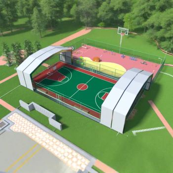 Heavy-Duty Retractable Sports Tent Shade System Mobile Sunroom Waterproof Anti-Rust Long Lifespan Tent - FOSHAN SUNRAY WINDOWS LIMITED COMPANY - China