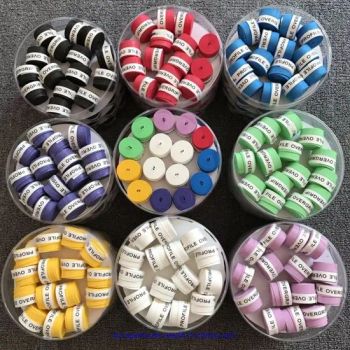 Tennis Sweat Tape Bicycle Handlebar Anti-Slip Badminton Racket Grips Elasticity Sweatband Fishing Rods Dumbbel Protect - Lu'an Baizhou Import & Export Trading Company - China