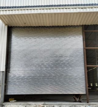 Motorized Rolling Shutter Color Silver Motor HP 1 HP Voltage 240 V Thickness 20mm Open Style Rolling Material Mild - Standard Rolling Shutters & Fabrication - India