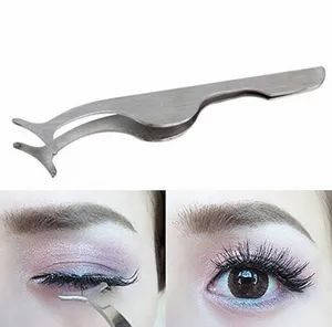 Eyelash Eyebrow Eyes Makeup Tools Cosmetic Tweezers Beauty Tool Multifunction False Eyelashes Eyebrow Stainless Steel Auxiliary Tweezers Clip - You2right Trading Ltd Company - China
