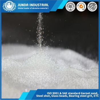 Type 1 White Crystal Micro Glass Beads for Sandblasting - Jinan Junda Industrial Technology Co., Ltd. - China