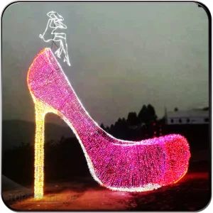 Toprex 3D Motif High Heels Shoes Large Christmas Decorations Lights - Shenzhen Toprex Festival Decoration Co., Ltd. - China