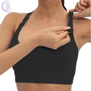 Custom Sports Clothing Cups Pregnant Breastfeeding Bra Soft Comfortable Bralette Maternity Nursing Bra - Dongguan Shuyu Activewear Co., Ltd. - China