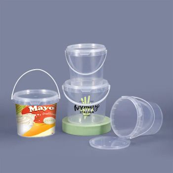 Compact Small Plastic Buckets Handled Sealable Stackable Reusable Small Plastic Buckets - Anhui Ruitu Communication Equipment Co., Ltd. - China
