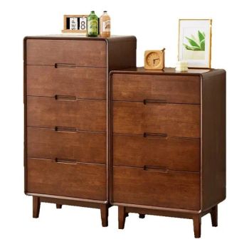 Nordic Style Solid Oak Wood Cabinet with 4/5 Drawers Chest of Drawers for Home Hotel - Fujian Dongyi Shenghui International Trade Co., Ltd. - China
